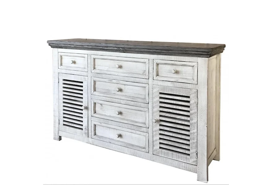 Stone Buffet by International Furniture Direct at Godby Home Furnishings