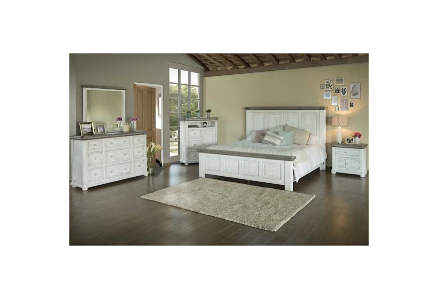 768 Luna Queen Bedroom Group by International Furniture Direct at Johnny Janosik