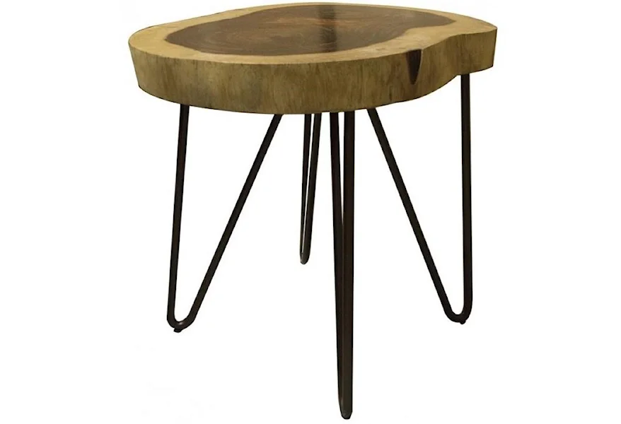 Vivo Chair Side Table by International Furniture Direct at Goffena Furniture & Mattress Center