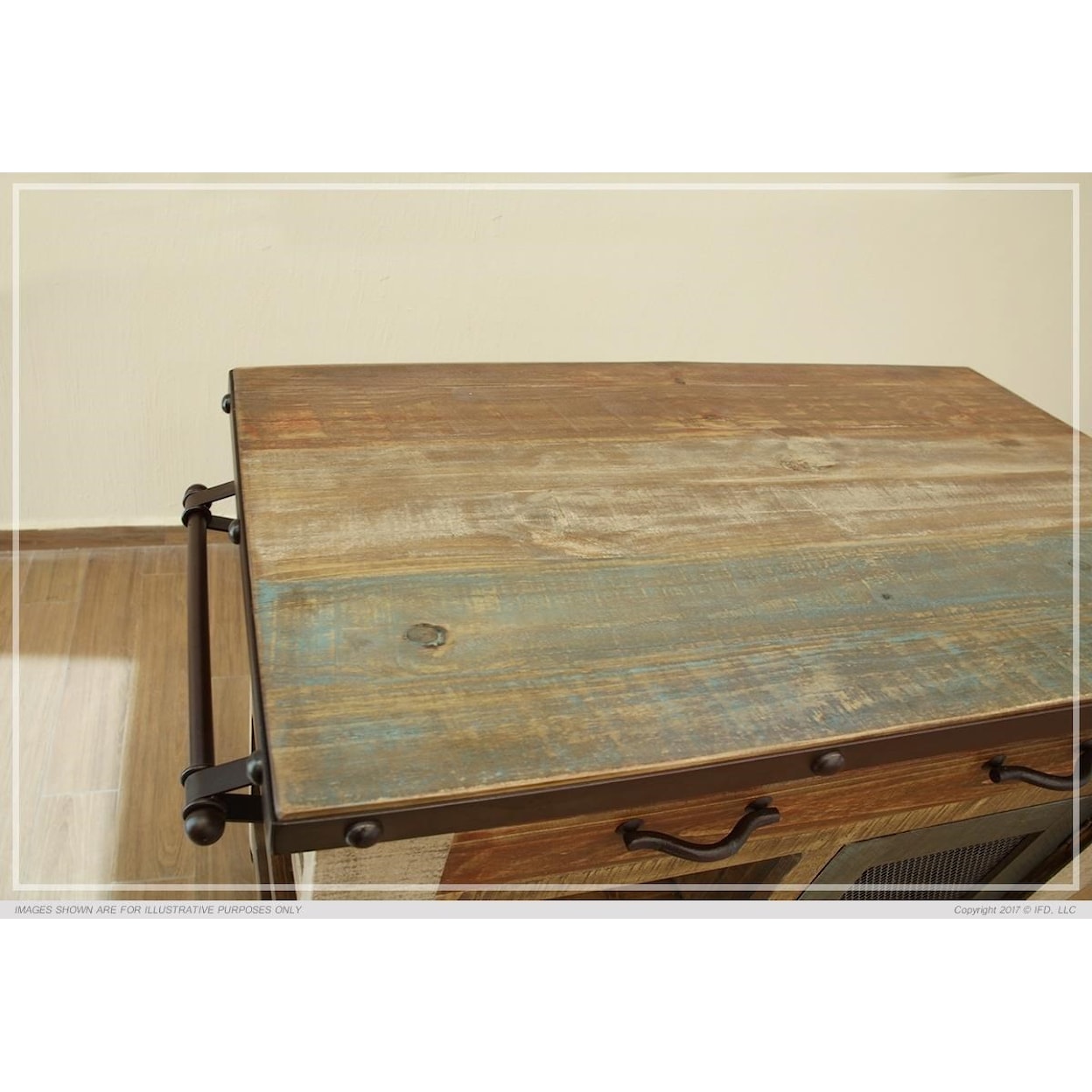 International Furniture Direct 900 Antique Kitchen Island