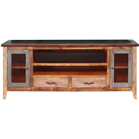 Solid Pine 76" TV Stand