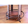 International Furniture Direct 967 Rustic Bistro Barrel Bar Table