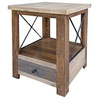 Rustic End Table