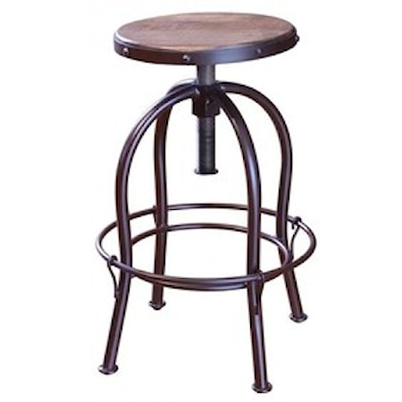 Adjustable Height Swivel Stool