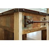 IFD International Furniture Direct Antique 963 Kitchen Island with 1 Drawer and 1 Door