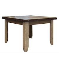 Rustic Solid Wood Square 42" Dining Table