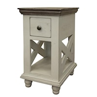 Relaxed Vintage 1-Drawer Chairside Table