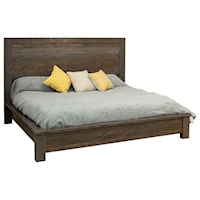 Rustic Low Profile Queen Bed