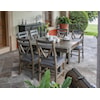 International Furniture Direct Loft Rustic 54" Square Dining Table with Chairs