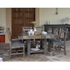International Furniture Direct Loft Rustic 54" Square Dining Table with Chairs