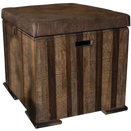 Trunk End Table with Cushion Top