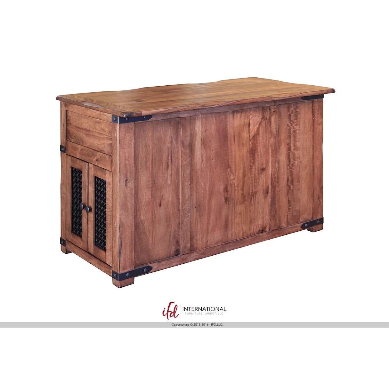 International Furniture Direct Parota Kitchen Island