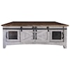 International Furniture Direct Pueblo Cocktail Table with 8 Doors