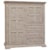 International Furniture Direct Terra Gray Solid Wood Gentleman's Chest with 2 Doors and 3 Drawers