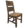 International Furniture Direct Urban Art Chair with Bonded Leather Seat