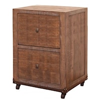 Rustic Two Drawer File Cabinet