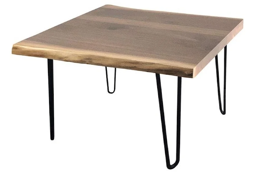 1520 Live Edge Rustic Walnut End Table by J. Troyer & Co. at Upper Room Home Furnishings