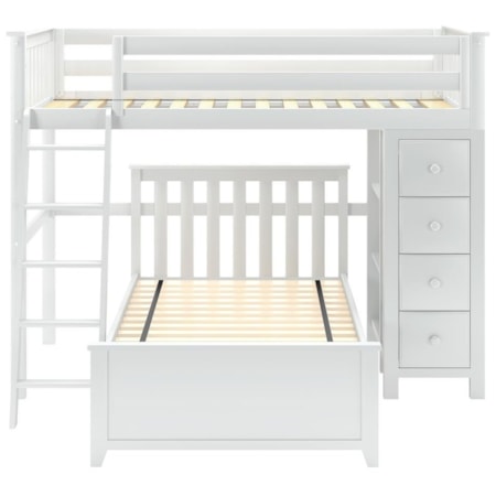 Edinburgh 1 Twin All in One in White