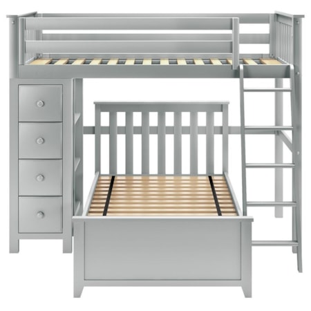 Edinburgh 1 Twin All in One in Grey