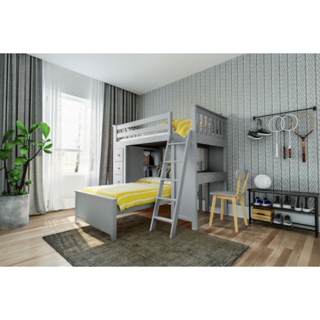 Kensington 1 Twin All in One in Grey