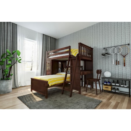 Kensington 1 Twin All in One in Espresso