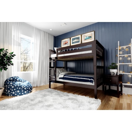 Bristol Twin/Twin Bunk Bed in Espresso