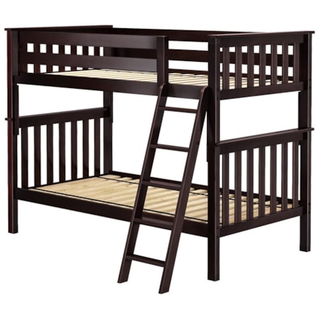 Bristol 1 Twin/Twin Bunk Bed in Espresso