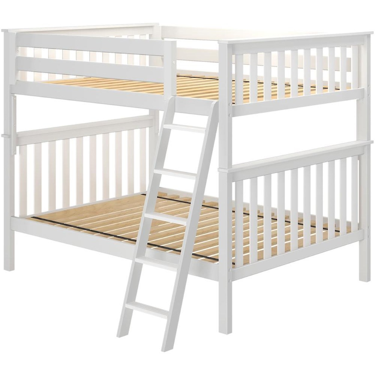 Jackpot Kids Bunk Beds Cambridge 1 Full/Full Bunk Bed in White