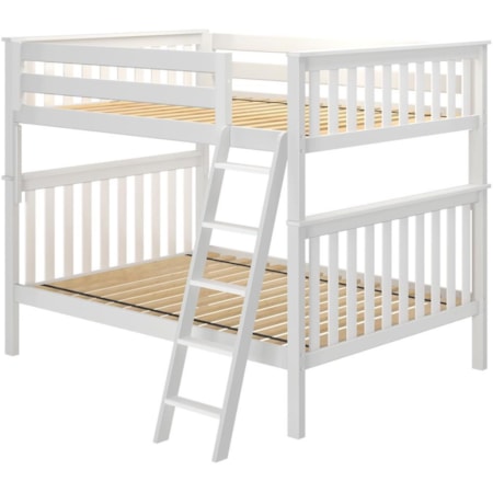 Cambridge 1 Full/Full Bunk Bed in White