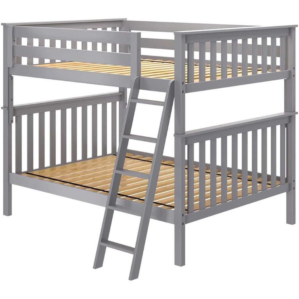 Jackpot Kids Bunk Beds Cambridge 1 Full/Full Bunk Bed in Grey