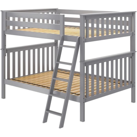 Cambridge 1 Full/Full Bunk Bed in Grey