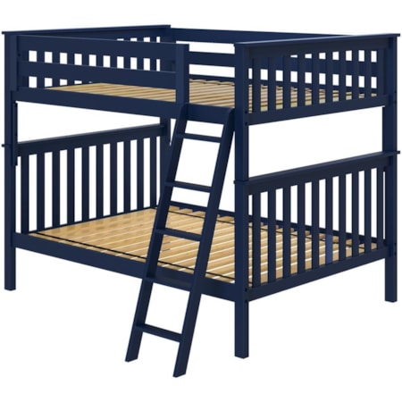 Cambridge 1 Full/Full Bunk Bed in Blue