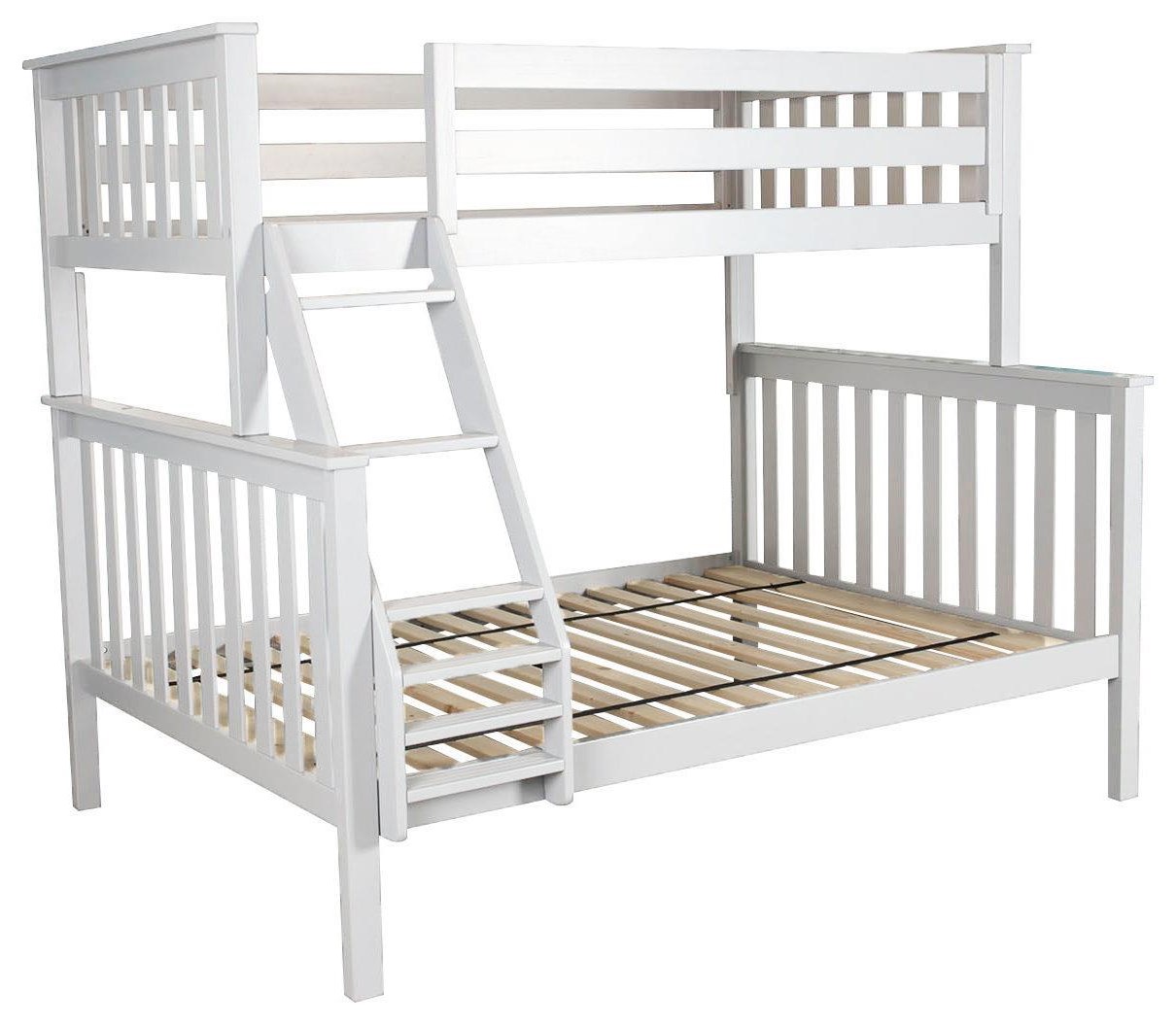 Jackpot Kids Bunk Beds Kent Twin/Full Bunk Bed in White