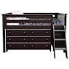 Jackpot Kids Loft Beds Windsor Youth Twin Loft Bed in Espresso