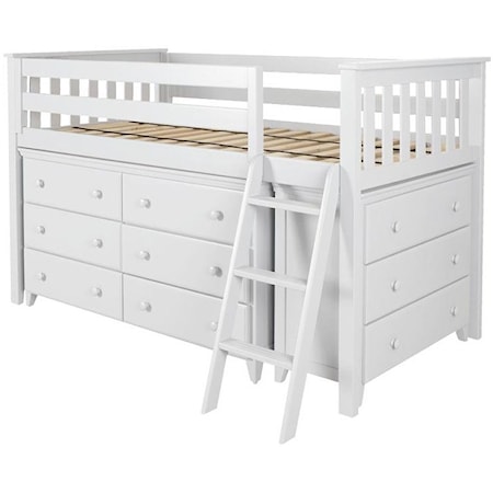 Windsor Youth Twin Loft Bed in White