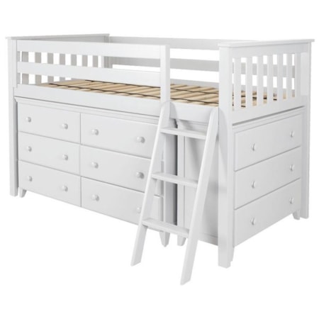 Windsor Youth Twin Loft Bed in White