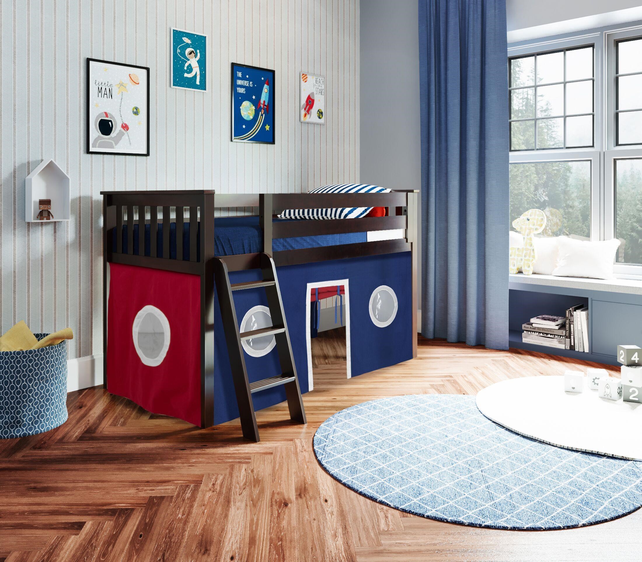 York 2 Low Loft Bed in Espresso