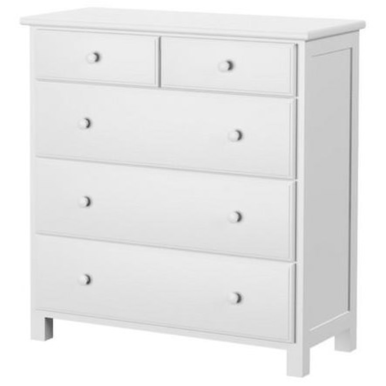 Jackpot Kids Storage Solutions 2 Over 3 Drawer Dresser in White
