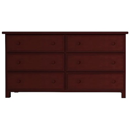 Youth 6 Drawer Dresser in Espresso