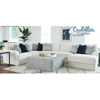 Three Piece Sectional with chaise