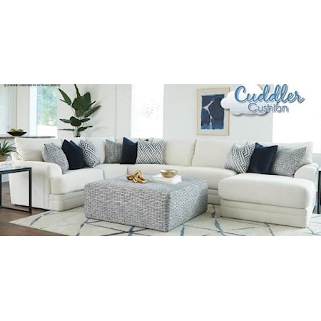 Three Piece Sectional with chaise
