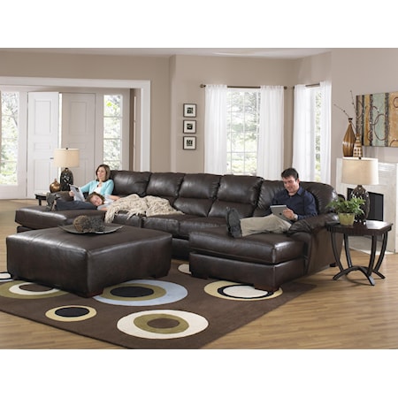 Two Chaise Sectional Sofa