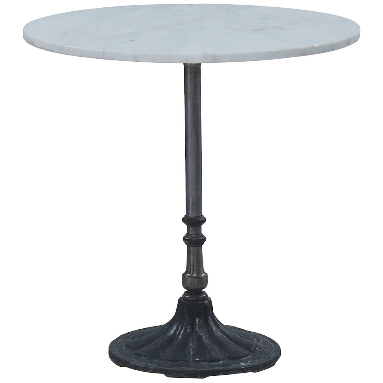 India Imports GEOMETRIC PALETTES Round Marble Topped Table