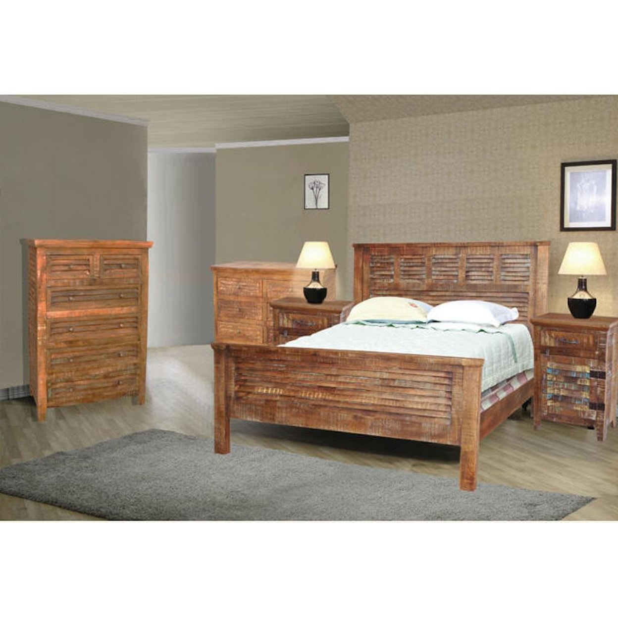 Jaipur Furniture Guru King Shutter Bed