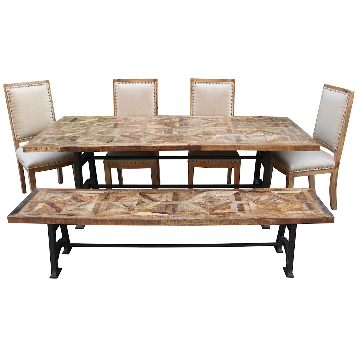 Jaipur Furniture Unwin 7 PC Dining Room Set