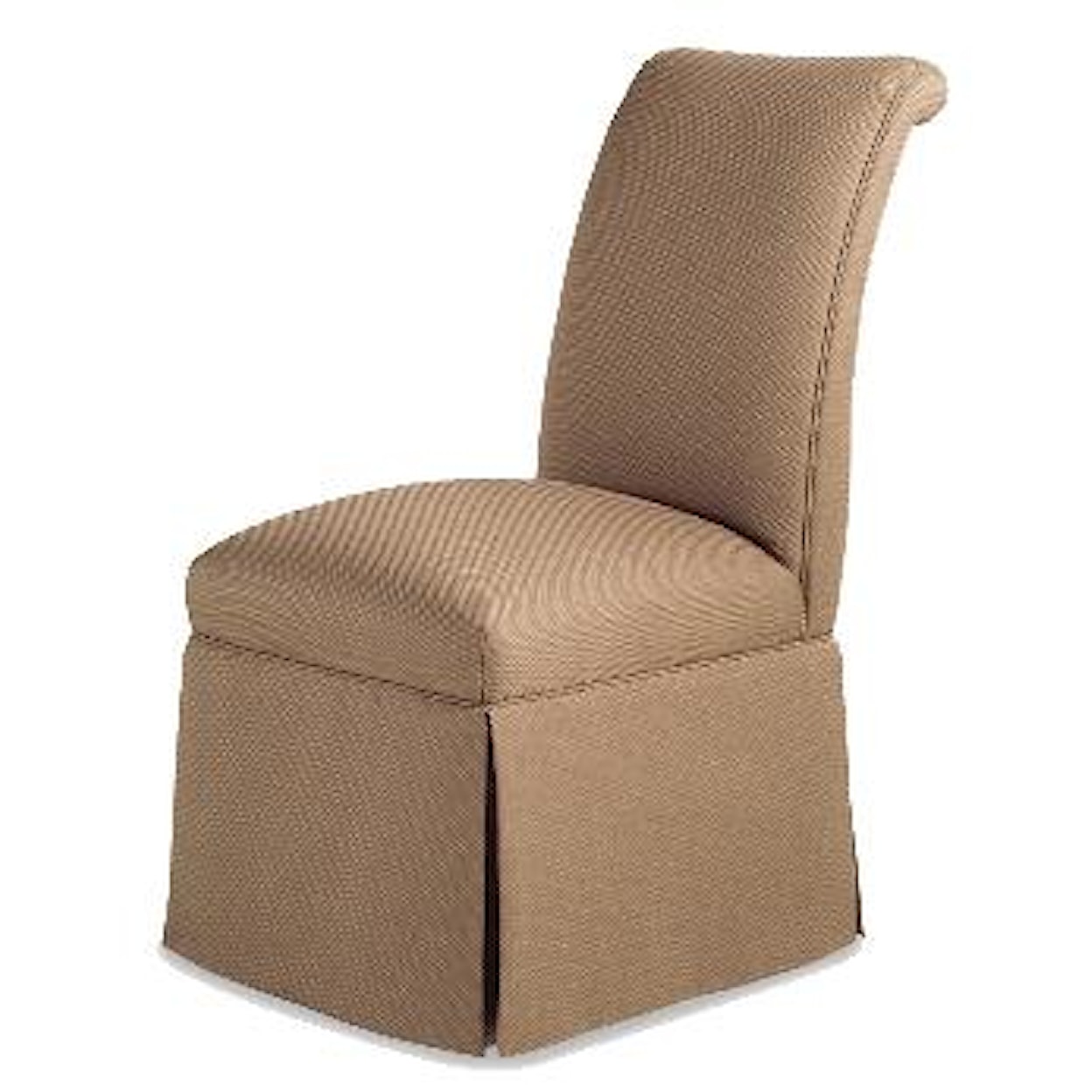 Jessica Charles Fine Upholstered Accents Sebastian Skirted Armless Chair   