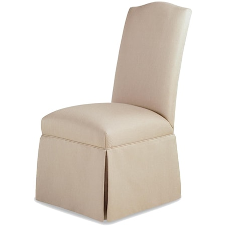 Petra Skirted Armless Chair   