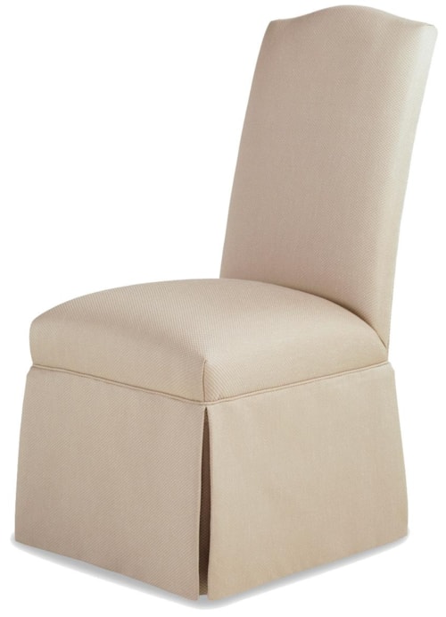 Petra Skirted Armless Dining Chair   