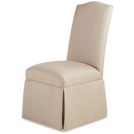 Petra Skirted Armless Chair   