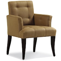 Mann Dining Arm Chair with Tufted Back   